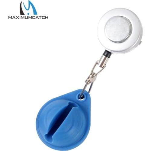 Maximumcatch Silicone Fly Fishing Rod Clip Holder with Magnet Zinger Retractor Fishing Accessory