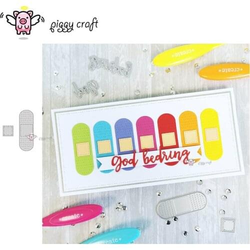 Piggy Craft metal cutting dies cut die mold Band-aid decoration Scrapbook paper craft knife mould blade punch stencils dies