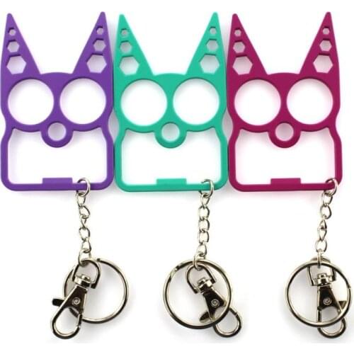 Multifunction Cute Cat Opener Screwdriver Keychain Portable Outdoor Gadgets Zinc Alloy Bottle Opener Outdoor Camping Tools