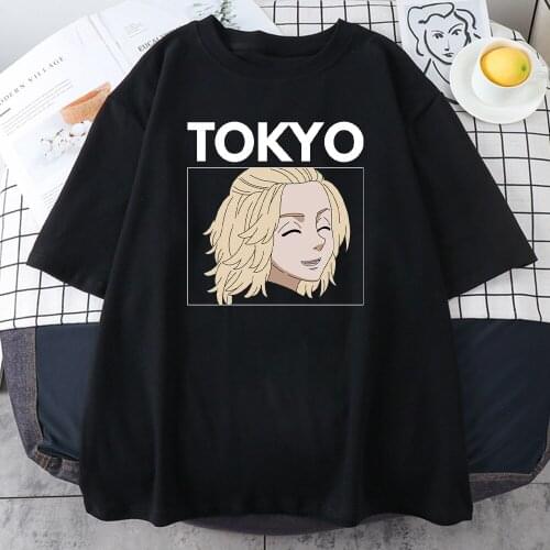 T-Shirts Tokyo Revengers Strong Man Mikey Male Short Sleeve Tshirts Fashion Hip Hop Men T Shirt Crewneck Harajuku Man Tee Top