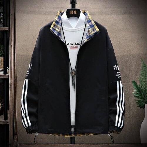 Men Fashion Jacket Coats Front And back Wearable Mens Jackets Casual Solid Color Zipper Mens Outwear Street Trendy 2021 New