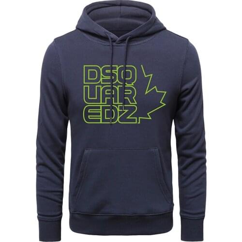 DSQ brand winter style Mens Hoodie 100% cotton casual long sleeve Unisex hoody warm DSQ2 letter Hoodie sweatshirt for men