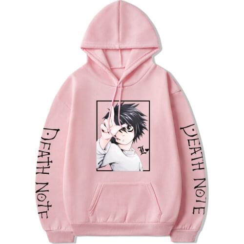 2021 New TOKYO Death Note Hoodies Unisex Male Female Print Anime Clothes Loose Casual Streetwears Aesthetic Korean