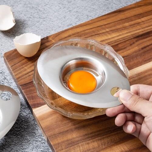 New Egg Separator 304 Stainless Steel Egg White Yolk Filter Egg Gadgets Kitchen Accessories Egg Divider Cooking Tools