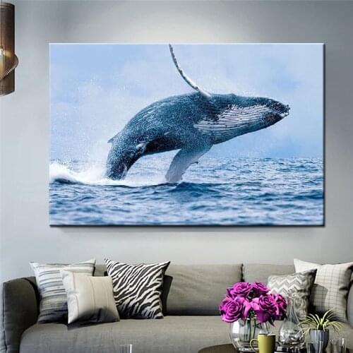 Full Square Diamond 5D DIY Diamond Embroidery Whale Diamond Painting Cross Stitch Rhinestone Mosaic Decoration Gift