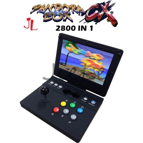 Clamshell mini arcade Retro Portable Console Pandora Box CX 2800 original joystick Button Can save Record high score function