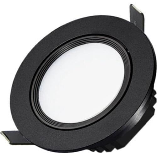 1X Dimmable Fog Black LED COB LED Spot Light Downlight 5W 7W 9W 12W 85-265 recessed downlight recessed indoor downlight