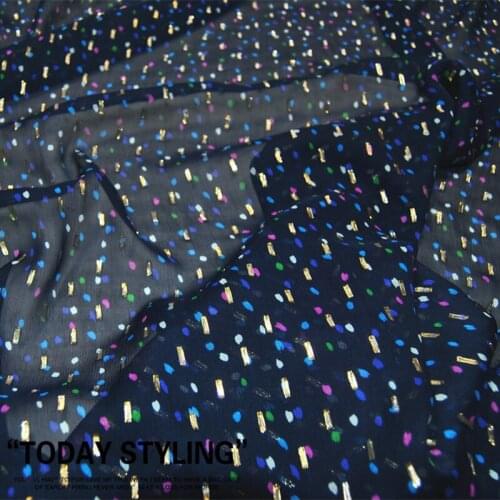 Navy and silk along the fiber zhijin mulberry silk fabrics fabrics