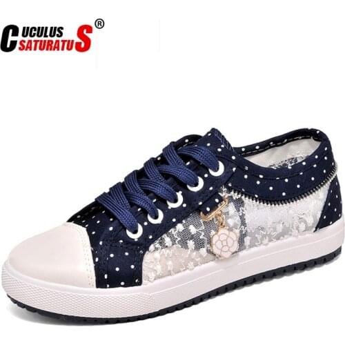 Cuculus Women shoes 2021 new summer fashion hollow breathable mesh shoes low to help casual canvas shoes 35-40 1372
