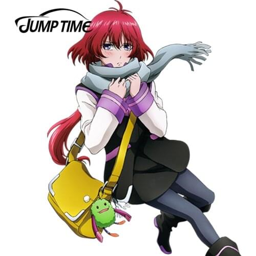 JumpTime 13cm x 9.8cm Anime Kakumeiki Valvrave Girls Renboukouji Akira Vinyl Wrap Cute Girl Decal Car Racing Stickers