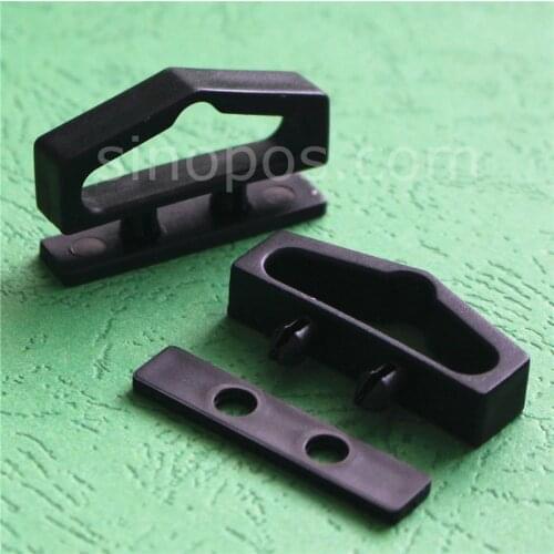 Snap Clip Combined Heavy Hang Tabs, box package euro hanger slot hole black hanging tab merchandise header hook plastic display