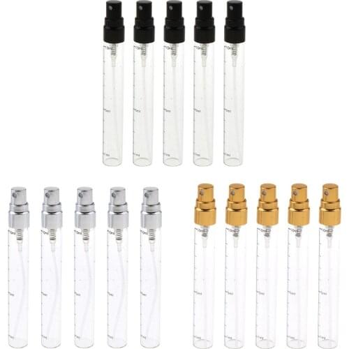 15Pieces Empty Perfume Aftershave Spray Bottles Refillable Fine Mist Sprayer 10ml