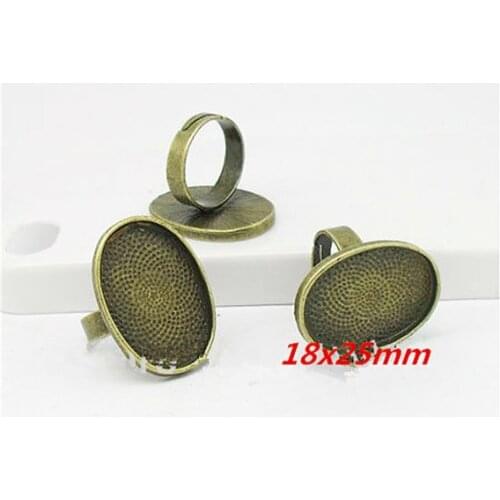 50pcs Silver tone/Bronze Smooth Stretchable Flexible Ring Charm Finding,Base Setting Tray,fit 12mm Cameo Cabochon,DIY Accessory