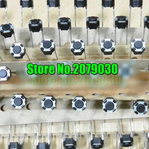 6x6x4.3 Touch Switch Button 2P Round DIP Push button for Panasonic 6*6*4.3 100pcs/lot