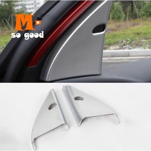 Trim Accessories Matte for Nissan Qashqai J11 2015 2016 2017 2018 Car Styling Front Inner Triangle speaker audio Cover Sticker