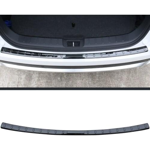 Car Styling 1PCS Stainless Steel BLACK Inner or Outer Rear Bumper Protector Cover Trim For Mitsubishi Eclipse Cross 2018 2019