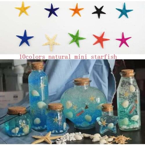 Free Shipping(150pcs/lot)1-2.5cm Super Lovely Natural Mini Starfish Home&Wedding Decoration Microlandscape Decoration sea star
