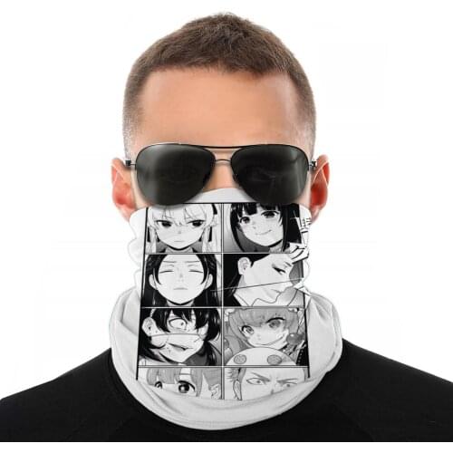 Kakegurui Group Scarf Half Face Mask Halloween Neck Gaiter yumeko jabami manga Neck Bandana Multi-functional Headband Outdoor