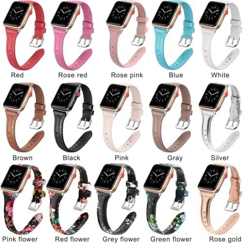 Leather strap for apple Watch band 44mm 42mm iwatch series 6 se 5 reduced car line watch strap 38 40mmfor iwatch 3/2/1