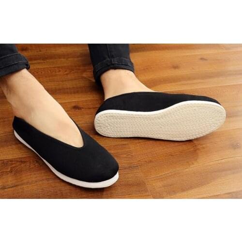 Handmade multi-layer cotton wushu martial arts shoes tai chi taiji sneaker zen lay shaolin monk kung fu shoes