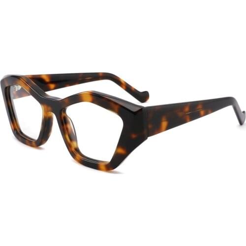 Women Men Fashion Full Rim Acetate Eyeglass Frame Vintage Retro Clear Lens Rx able