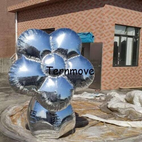 Inflatable flower mirror replica balloon bar club party decoration inflatable plant stage wedding ecorate flower replica
