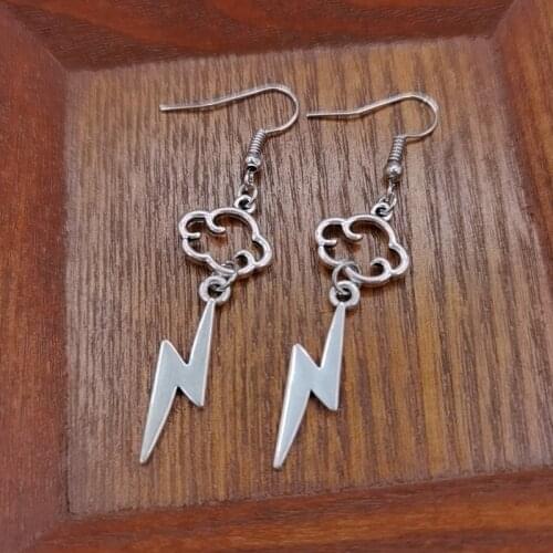 2020 New Zinc alloy Cute Cloud Lightning Earrings Charm Drop Dangle Women Girls Fashion Jewelry