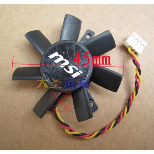 Original for MSI PLD05010S12L 12V 0.10A 3 wires diameter 45mm pitch 39MM graphics card fan