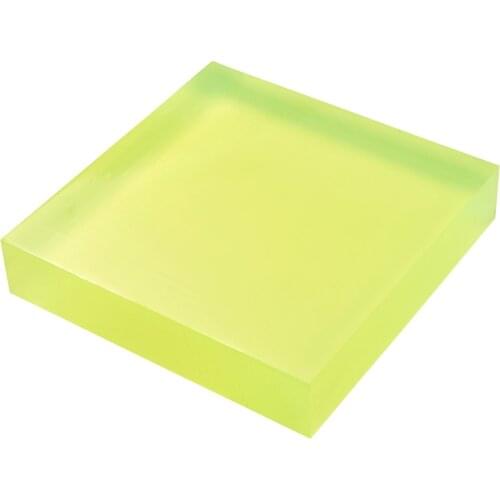 PANDAHALL Workbenches PU Damping Plate Polyurethane Square Die Cutter Beef Tendon Plate Cushion Elastic Rubber Sheet 10x10x2cm