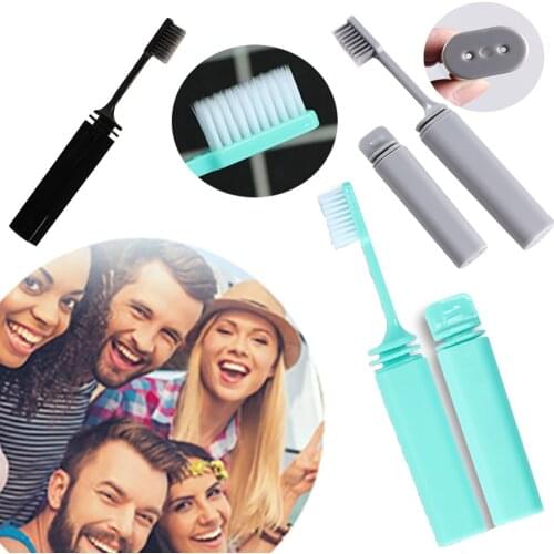 Portable Compact Folding Toothbrush Fold Travel Camping Hiking Outdoor Easy To Take Foldable Teethbrush
