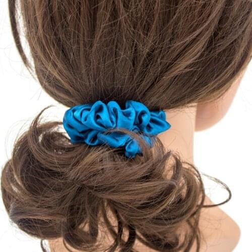 Silk Hair Scrunchie Multicolor Strap Elastic Hair Ties Bands Ponytail Holder for Women Accessories Wholesale No Hurt Your Hair