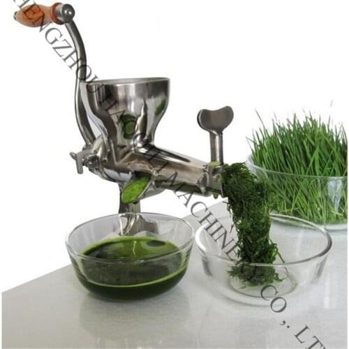Handy Hand Crank wheat Grass Juicer | Stainless Steel manual Auger Slow Juice Ideal for Fruit | Vegetables | Wheatgrass
