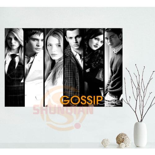 Gossip Girl Poster Custom Satin poster print cloth fabric wall poster print Silk Fabric Print