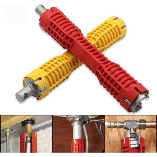 Hex Nut Wrench 8 in 1 Faucet And Sink Installer Double Head Water Pipe Spanner Multi-purpose Wrench Plumbing Toilet Bath Tools