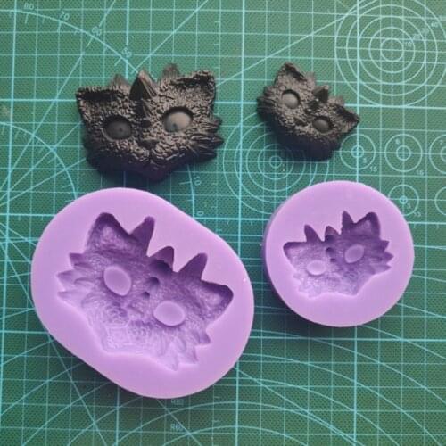 Dinosaur Cat Head Silicone Mold DIY Cake Decorating Tool Chocolate Mold Epoxy Resin Gypsum Mold 1580