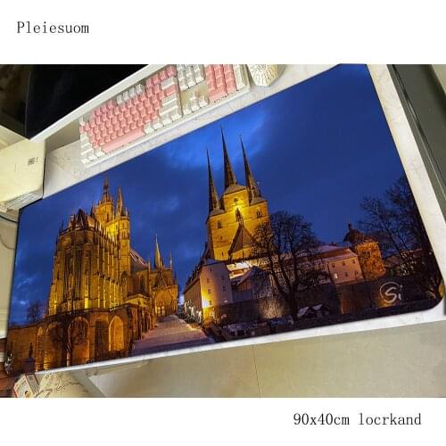 Cathedrals padmouse locrkand accessory 900x400mm mouse pad High-end gaming enterprise rubber mats keyboard large mouse mat gamer