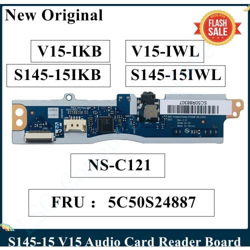 LSC New Original For Lenovo S145-15 S145-15IKB S145-15IWL V15-IKB V15-IWL Audio Card Reader Board NS-C121 FRU 5C50S24887