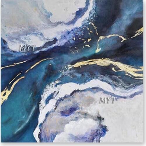 Modern New Art Fine Abstract Dye Canvas Oil Painting Wall Art Unframed High Quality Paintings Wall Picture Artwork And Craft