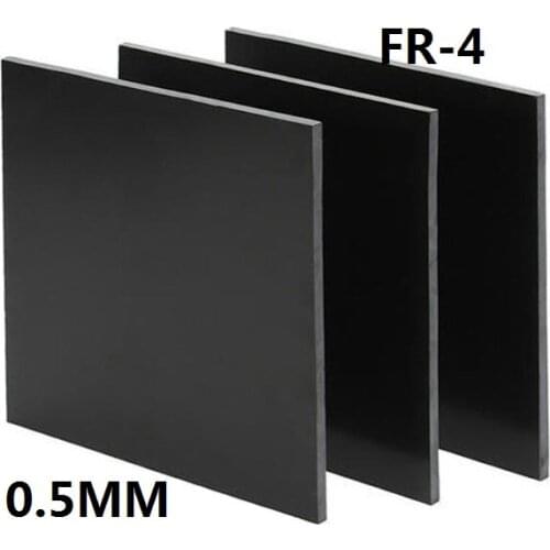 0.5mm thick black FR4 fiberglass sheet glass fibre plate GFRP GF board black epoxy plate FR-4 Insulation and anti-static sheet