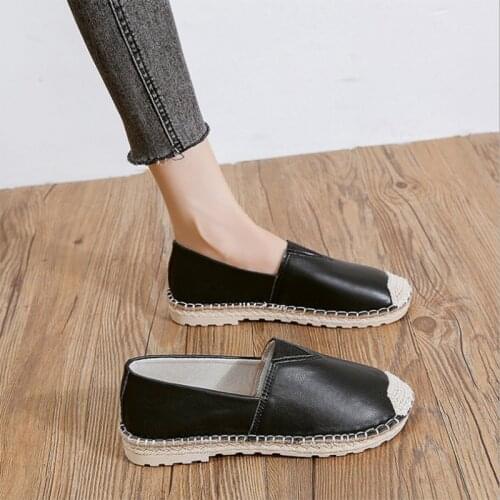 Fisherman Shoes Spring Single Shoes Female 2021 New Korean Version of Loafers Lazy Shoes Small White Shoes Womens Flats