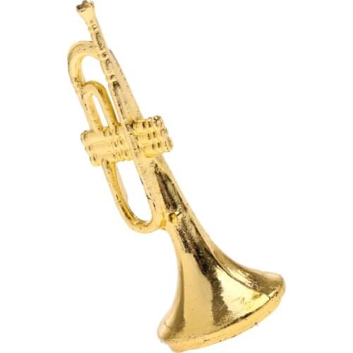 1/12 Scale Miniature Plastic Bend Brass Musical Instrument Model Figures Display Decor for kids gift
