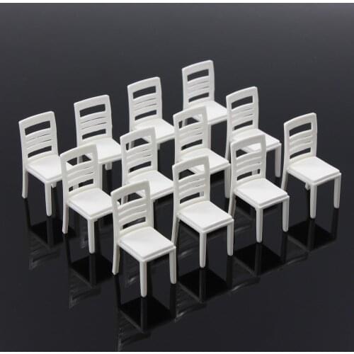 12pcs Model Train Railway Leisure Chair Settee Bench Scenery 1:20 1:25 1:30 G Scale NEW ZY15 model building kit railway modeling