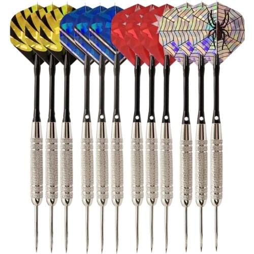 2021 Top 12 Pcs Professional Needle Tips Darts Set Flights Wing Needle Barrel Hard Dart