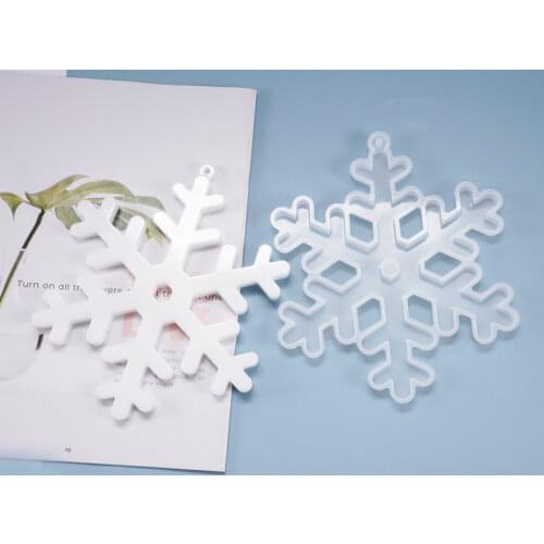 DIY Christmas Snowflake Resin Decorations Art Rolling Tray Mold Epoxy Resin Mold Tray Silicone Molds for Crafts 3d