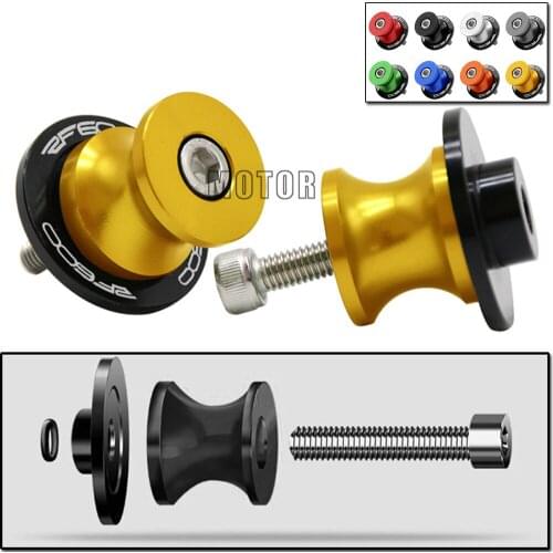 8MM CNC Motorcycle Rear Swingarm Spools For Suzuki RF600 RF600R 1994-1996 Swing Arm Cover Stand Screws Sliders Paddock RF 600 R