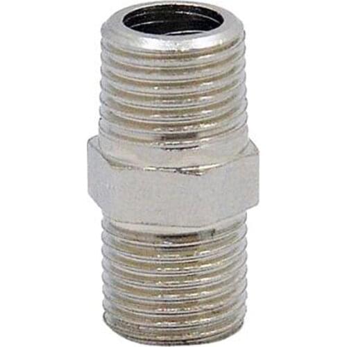 2pcs Airbrush Hose Adaptor Fitting 1/8" Male to 1/8" Male Connector for Mini Air Compressor