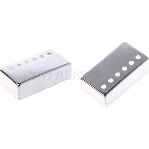 Electric Guitar Accessorie 6 Holes Silver LP Pickup Cover Humbucker 50 52 Copper Drop Shipping