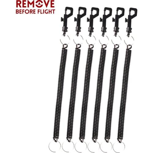 6 PCS/LOT Coil Key Chains Fishing Lanyard Hombre Camping Secure Pliers Lip Grips Tackle Llaveros Spring Keychain