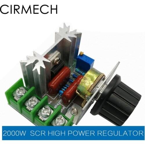 CIRMECH 2000W SCR high power electronic voltage regulator dimming speed regulation temperature regulator module