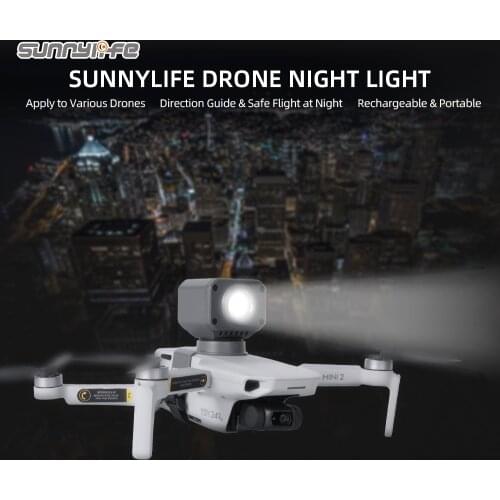 Sunnylife Night Flight Light Holder Mount Navigation Spot Light Headlight Flash Lamp for Mavic Mini 2/Mavic 2/ Mavic Air 2